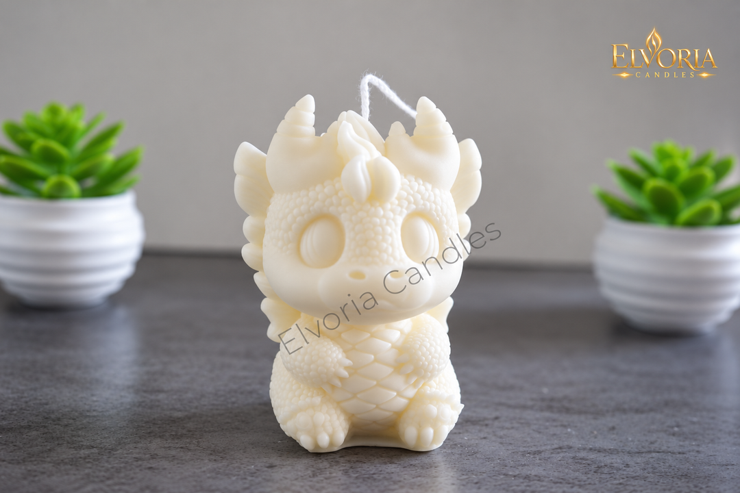 Decorative candle Dinosaur | Handmade 